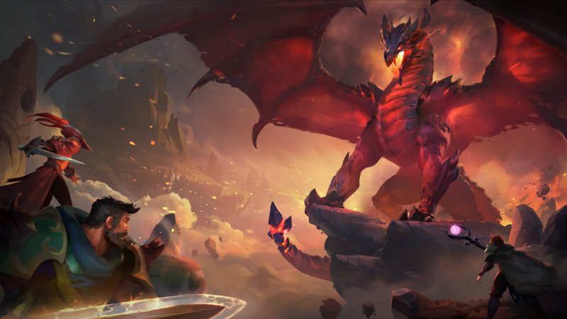 Official Albion Online artwork of the Fire Dragon Azaryon